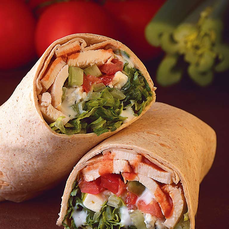 A turkey wrap